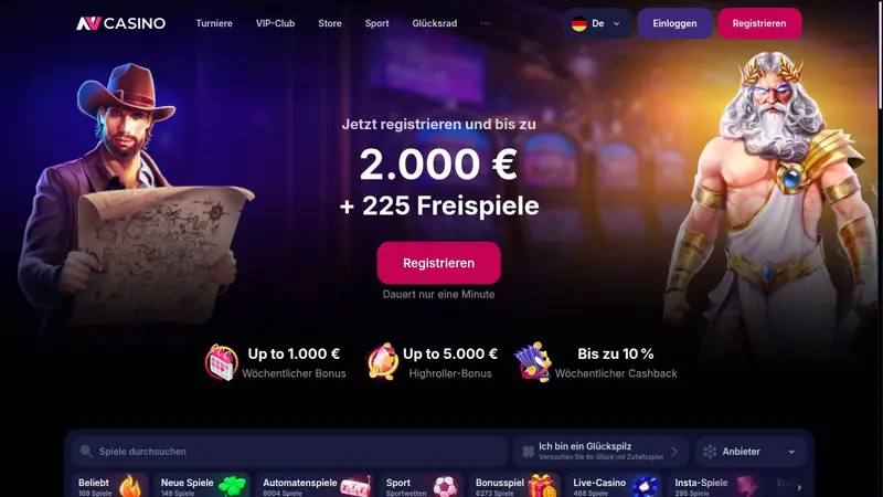 NV Casino — Casino ohne OASIS mit dem schnellsten Krypto-Payout