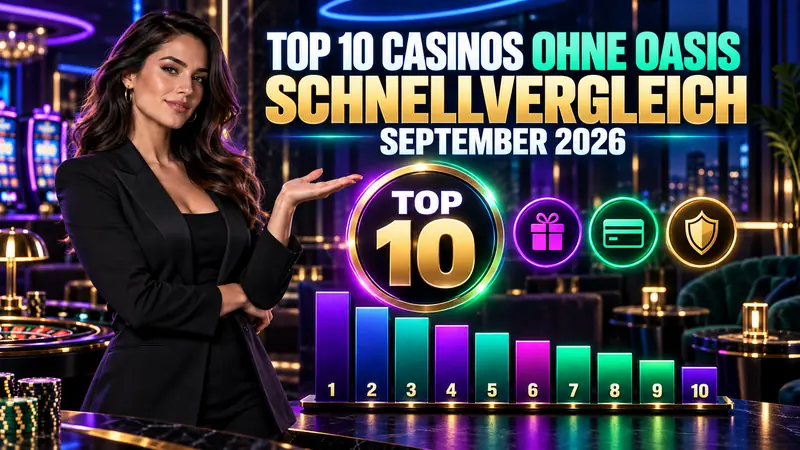Top 10 Casinos ohne OASIS — Schnellvergleich September 2026