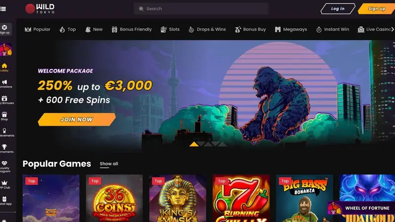 Wild Tokyo — Casino ohne OASIS mit schnellem Krypto-Payout