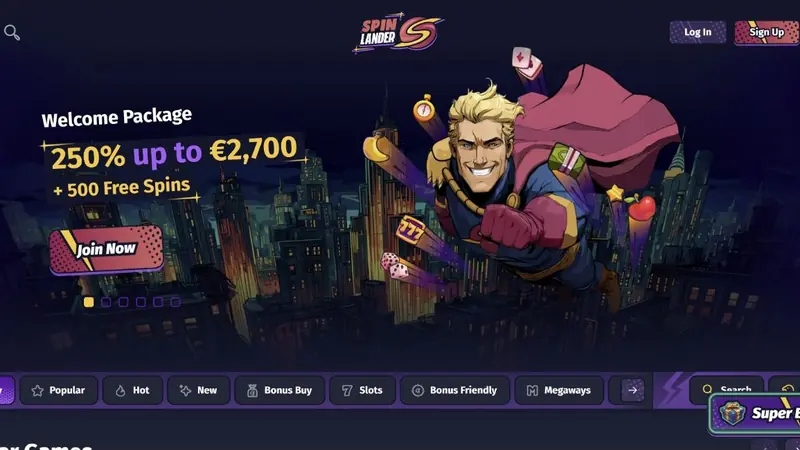 Spinlander — Casino ohne OASIS für Freispiel-Fans