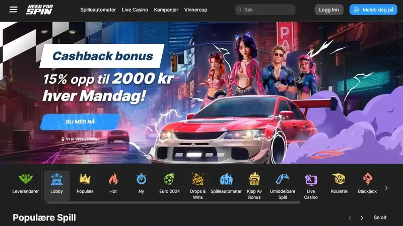 Need For Spin — seriöses Casino ohne OASIS mit breitem Zahlungsangebot